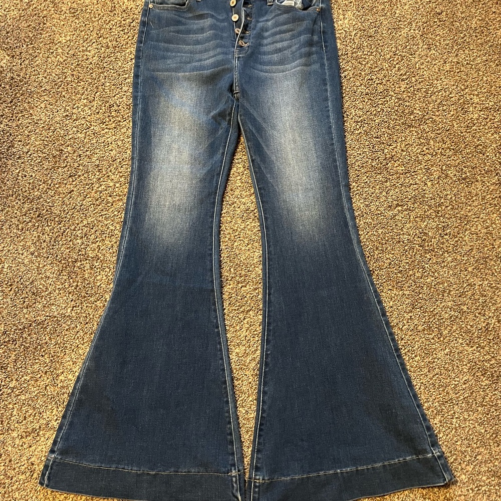 Women's Flared Kan Can Blue Jeans Size 11/29